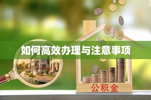 什邡如何高效办理与注意事项