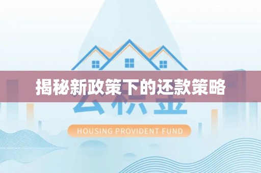 什邡揭秘新政策下的还款策略