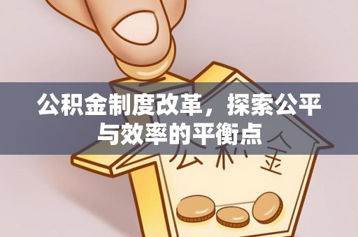 什邡公积金制度改革，探索公平与效率的平衡点